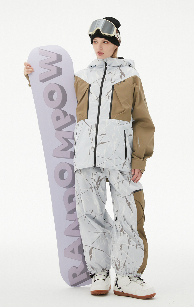 RandomPw Bamboo Chinese Style Print RECCO®  Snow Jacket & Pants & Suit