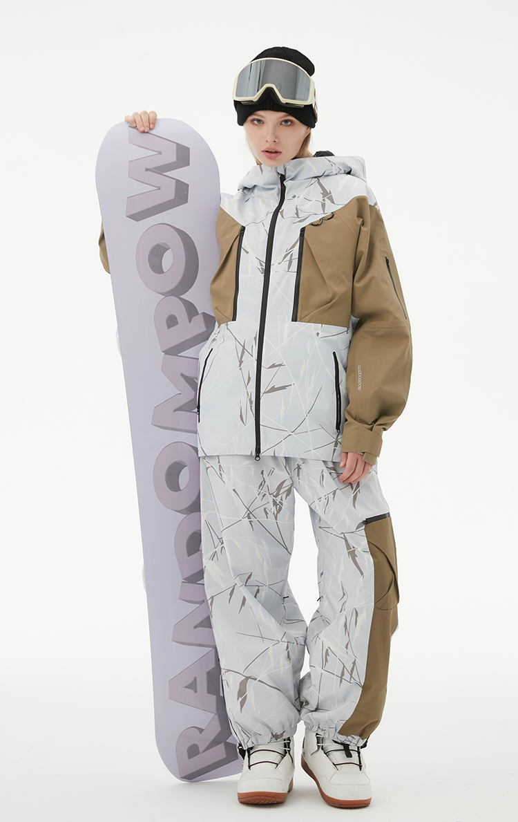 RandomPw Bamboo Chinese Style Print RECCO®  Snow Jacket & Pants & Suit