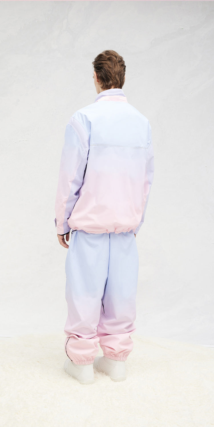 RandomPow Unisex Ombré Snow Suit PurplePink