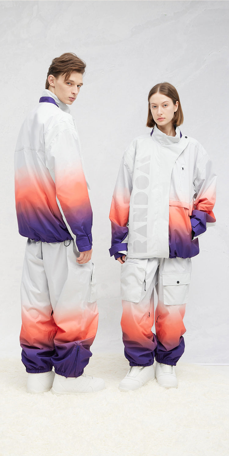 RandomPow Oversized Laser Snow Jacket Unisex