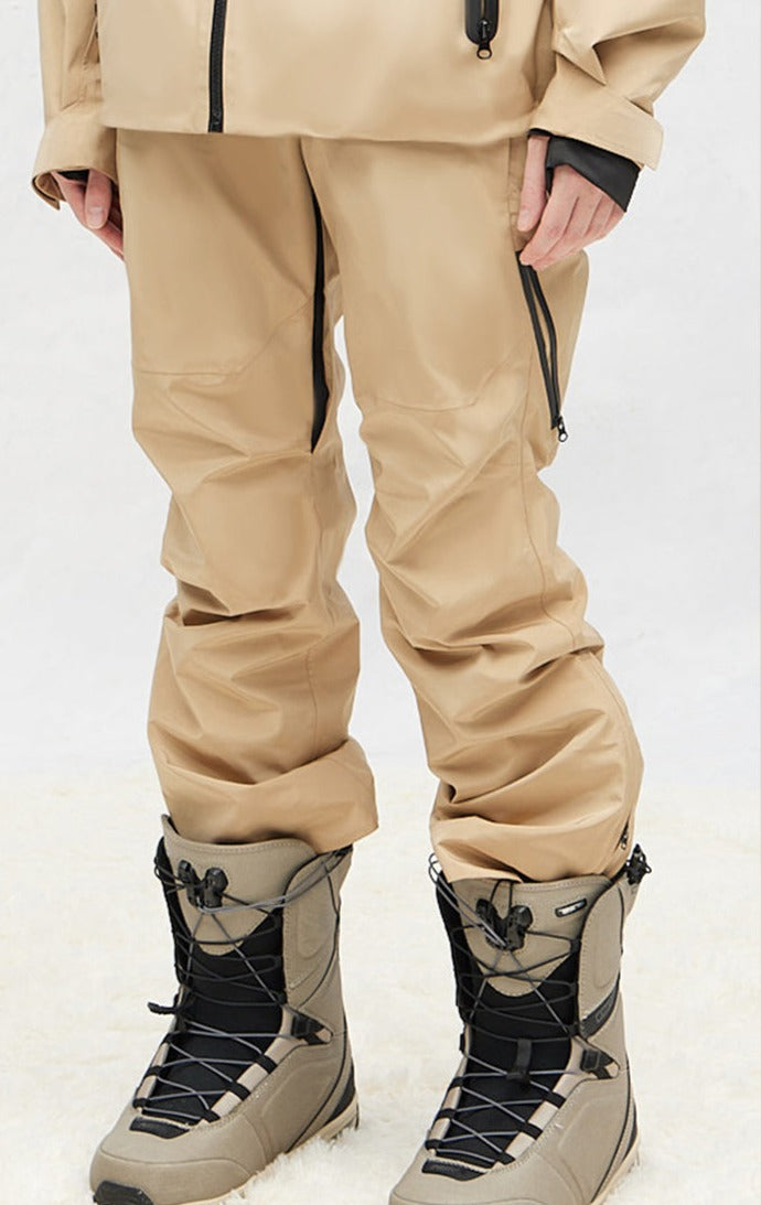 RandomPow Basic Snow Pants Khaki-Unisex